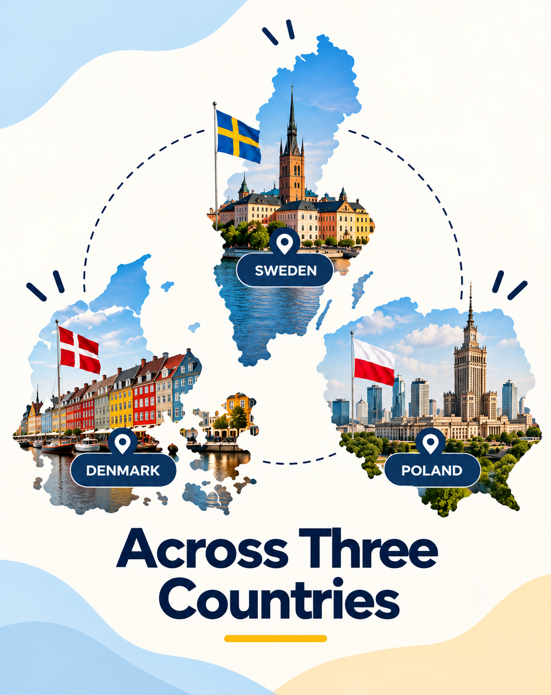Across Three Countries 